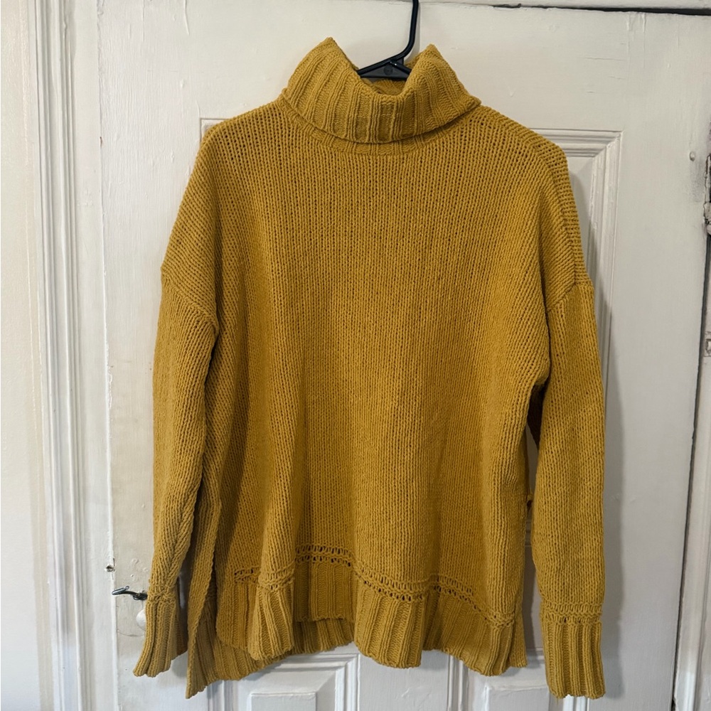 Aerie Mustard Turtleneck Sweater
